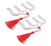 TOYANDONA 2pezzi Clip Per Spartiti Musicali Con Nappa Per Libri Di Musica Note e Ricette Supporto Per Pagine Metallo Accessori Per Musicisti e Compositori