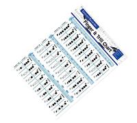 TOYANDONA 2pezzi Coated Paper Flute Chord Chart Per Pratica Portatile Guida Per Principianti e Musicisti Esperti Risorse Per Chitarra e Clarinetto Facile Da Usare Design Dettagliato