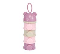 TOYANDONA 2pezzi Contenitore Porta Latte Box Per Latte Polvere Strati Capacità Pratico Per Ragazzo Ragazza e Ragazzo Ragazza Design Portatile e Sicuro Viola