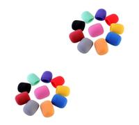 TOYANDONA 2pezzi Coprimicrofono Antivento Per Microfono Da Palco Di Vari Colori Protezione Da Interferenze e Spit Per Karaoke Conferenze e Performance Live