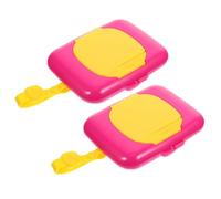 TOYANDONA 2pezzi Custodia Portatile Per Salviette Dispenser Ricaricabile Per Salviette Da Viaggio Scatola Per Per Ragazzo Ragazza Ragazza Uso