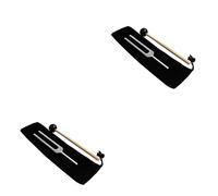 TOYANDONA 2pezzi Diapason Professionale Lega Di Alluminio Per Test Sensoriali e Valutazione Acustica Con Martello Silicone e Borsa Di Trasporto Strumento Per Studio e Diagnosi Uditiva