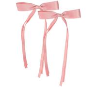 TOYANDONA 2pezzi Fermagli per Chioma Bambina Rosa Fiocco, Leggeri e Decorativi per Raduni a Tema e Cosplay, Stile Sweet Lolita