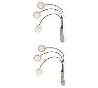 TOYANDONA 2pezzi Kalimba Pickup Tail Nail Patch Accessorio Kalimba Argento Suono Pieno e Design Standard Resistente e Pratico Per Strumenti Musicali