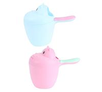 TOYANDONA 2pezzi Mestoli Da Bagno Per Ragazzo Ragazza Cucchiaio Per Doccia Con Design Cartoon Colori Rosso E Blu Sicuri E Pratici Per Bagnetto E Risciacquo