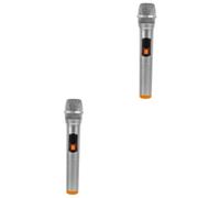 TOYANDONA 2pezzi Microfono Giocattolo Simulato Per Accessorio Per Gioco Di Ruolo Per Karaoke e Feste Design Realistico e Divertente Stimola La Creatività e La Fiducia Nei Piccoli Performer
