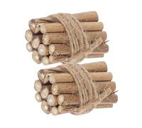 TOYANDONA 2pezzi Miniature Firewood Pile for Dollhouse Decor Realistic Winter Diy Craft Supplies for Home Decoration