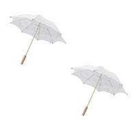 TOYANDONA 2pezzi Ombrello Da Sposa Pizzo Leggero Decorazione Elegante Per Matrimoni e Servizi Fotografici Accessorio Per Feste e Balli Per Danze Infantili e Performance Teatrali