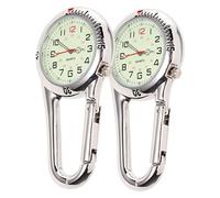 TOYANDONA 2pezzi Orologio Al Con Moschettone Fibbia e Fluorescente Progettato Per Esercizi e Esterni Per Amanti Alpinismo e Arrampicata Confezione