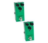 TOYANDONA 2pezzi Pedale Effetti Per Chitarra Elettrica Analogico Con Delay Reverberation Metallo Resistente Bypass Adatto Per Performance Musicali e Scuole Di Musica