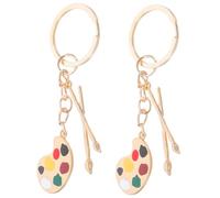 TOYANDONA 2pezzi Portachiavi Mini Tavolozza Ciondolo Per Borse e Simpatico Souvenir Per e Amanti Della Pittura