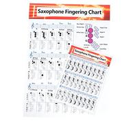 TOYANDONA 2pezzi Poster Per Chitarra Saxofono Carta Rivestita Guida Per Apprendimento e Pratica Per Iniziare Scrivere Accordi Musicali