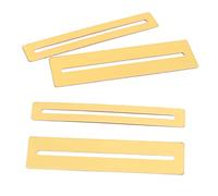 TOYANDONA 2pezzi Proteggi Tasti Metallico Dorato Per Basso e Chitarra Strumento Liutaio Flessibile e Resistente Protezione Tastiera Per Lavori Di Limatura e Lucidatura Accessorio Chitarra El