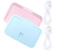 TOYANDONA 2pezzi Scalda Salviette Portatile Usb Per Ragazza Dispenser Per Salviette Umidificate Mantiene La Temperatura Corretta Leggero e Comodo Da Trasportare Adatto Per Casa e Auto