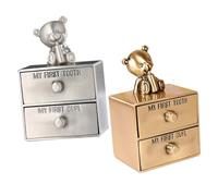 TOYANDONA 2pezzi Scatola Per Denti Da Latte Per Organizzatore Di Ricordi Porta e Denti Perduti Design Elegante Per Ragazzi e Ragazze Memorabile Per Crescita Infantile
