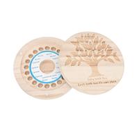 TOYANDONA 2pezzi Scatola Per La Raccolta Di Denti Da Latte Legno Organizer Per Memorie Infantili Contenitore Per Fetali e Denti Di Ragazzo Ragazza Per Battesimo e Compleanni