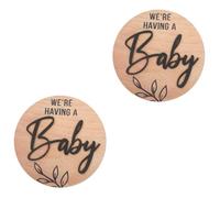 TOYANDONA 2pezzi Segnale Di Arrivo Del Bebè Annuncio Di Nascita Personalizzato Per Decorazione Commemorativa Per Nuovi Genitori