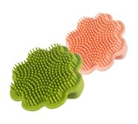 TOYANDONA 2pezzi Spazzola in Silicone per Capelluto del Ragazzo Ragazza Ragazza di Spazzole per Bagnetto del Ragazzo Spazzola per Lavaggio dei Capelli del Rimozione della Crosta Lattea