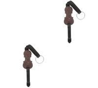 TOYANDONA 2pezzi Tappetino Antiscivolo Legno Per Violoncello Con Anello Metallico Supporto Per Protezione Del Pavimento Accessorio Professionale Per Musicisti Colore Legno Scuro