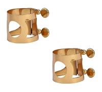 TOYANDONA 2pezzi Tenor Saxophone Clip Ottone Con Testa Di Flauto e Design Tubo Per Prestazioni Eccellenti Compatibile Con Saxofoni Tenore Bakelite Dorato