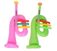 TOYANDONA 2pezzi Trombe Inflabili Per Ragazzo Ragazza Pvc Colorate e Leggere Per Decorazioni Feste e Eventi Strumenti Musicali Per Performance e Party