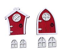 TOYANDONA 2sets delle Fate in Miniatura in Legno Decorazione per delle Fate da in Miniatura per Adatto per Esterni e Giardini