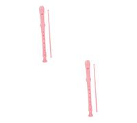 TOYANDONA 2sets Flauti Dolci Soprano Buchi Per Insegnanti e Principianti Strumento Musicale Leggero Con Asta Di Pulizia Per Scuole e Pratiche Familiari