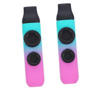 TOYANDONA 2sets Kazoo Regolabile Doppio Colorata Strumento Musicale Portatile Per Adulti e Facile Da Suonare Per Ukulele e Chitarra Gioco Musicale Divertente