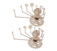 TOYANDONA 2sets Puzzle in Legno Del Solare Dei Nove Pianeti Kit Da Te Per Ragazzo Giocattolo Scientifico Stem Educativo Progetto Scolastico Interattivo