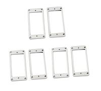 TOYANDONA 3 Coppie Di Telai Per Pickup Montaggio Su Piastra Argentata Per Pickup Piatto Per Piastra Di Copertura Per Chitarra Elettrica