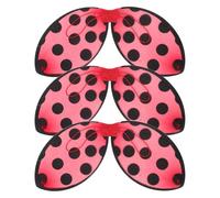 TOYANDONA 3 da coccinella per cosplay per bambini - grazioso accessorio per costume da insetto - pieghevoli in rete per Halloween, Natale, recite scolastiche o feste in maschera