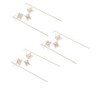 TOYANDONA 3 Decorazioni Cake Topper Legno Naturale per Primo Compleanno Banner One Inciso Stabile e Versatile per Feste e Celebrazioni