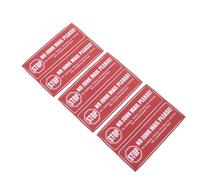 TOYANDONA 3 Fogli Adesivo Avviso Posta Indesiderata Autoadesivo Pvc Rosso 3 Fogli | Cassette Postali e Letterbox, Uso Esterno, Messaggio Chiaro, Previene Volantini Inutili