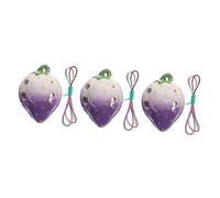 TOYANDONA 3 Pezzi 6 ocarina strumento musicale lovable the sound set da gioco per bambini giocattoli per bambini strumento a fiato per principianti strumento ceramica Viola,porpora
