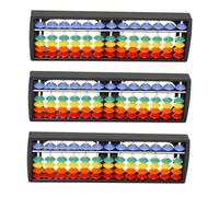 TOYANDONA 3 Pezzi Abaco Aritmetico File in Plastica Strumento Educativo per Ragazzi e Ragazze per Apprendimento Mentale e Calcolo Pratico