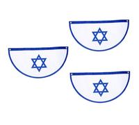 TOYANDONA 3 Pezzi Bandiera nazionale bandiera decorativa bandiere di paesi nazionali bandiera appesa festival bandiera israeliana bandiera dei tessuti tessuto