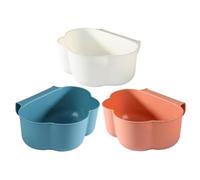 TOYANDONA 3 pezzi Bidoni Sospesi Forma di Nuvola per Rifiuti Sotto Lavello Contenitori per Scarti Alimentari e Spazzatura da Cucina Bagno Ufficio Facili da Pulire e Salvaspazio