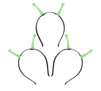 TOYANDONA 3 Pezzi Cerchietto Luminoso Antenne in Plastica Leggero e Versatile per Halloween e Feste a Tema Maschera, Accessorio Creativo per Costume Marziano