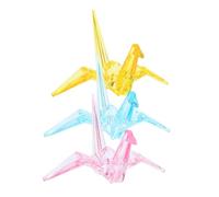 TOYANDONA 3 Pezzi Decorazioni Acrilico Forma Gru Origami per Statue Contemporanee Uccelli per Decorazioni Domestiche