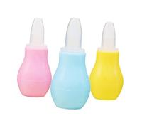 TOYANDONA 3 Pezzi Di Pulitori Nasali in Silicone Per Neonati Sicuri Per I Più Piccoli Per Pulire Il Naso Le Orecchie E I Mocciosi Dei Bambini Gialli