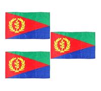 TOYANDONA 3 Pezzi Eritrea Decorativa Bandiere per Decorazione Ed Esterna per Speciali Resistente e Leggera per Mostre e Regali