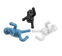 TOYANDONA 3 Pezzi Gancio da Parete Decorativo in Abs, Installazione Rapida | Laccio e Borsa, Stile Semplice Contemporaneo, Adatto a Casa e Cucina, Aiuta a Ridurre il Disordine Colore Casuale