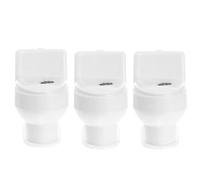 TOYANDONA 3 Pezzi Giocattolo WC Mini Bianco in Plastico, Scherzo Portatile | Facile da Rimuovere, Trasporto Semplice, per Feste e Divertenti Stile Casuale