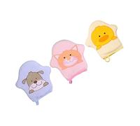 TOYANDONA 3 Pezzi Guanti in Morbido Cotone Guanti Per Salviette Umidificate Balena Giocattolo Da Bagno Portasapone Quadrato Giocattolo Da Bagno Cigolante Piccoli Rutto Spugna
