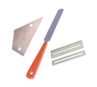 TOYANDONA 3 Pezzi Kit Di Riparazione Chitarra Per Tastiere Righello Triangolare e Cuscinetto Strumento Per Sagomatura Delle Tastiere Della Chitarra Accessorio Realizzato in Materiale Resiste