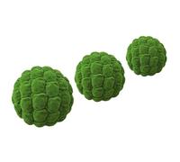 TOYANDONA 3 Pezzi Palla di Muschio Artificiale Decorativa per Giardino e | Sfere in Plastico, Stile Moderno e Vintage, Manutenzione Zero, Allestimenti Creativi, Atmosfera Festiva