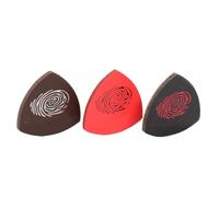 TOYANDONA 3 Pezzi Plettri in Cuoio per Ukulele con Custodia in Carta, Resistenti e Non Si Spezzano, Migliorano Suono, Accessori Musicali Pratici per Musicisti Colore Casuale Stili multipli