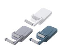 TOYANDONA 3 Pezzi Porta Scope e Spazzole Adesivo da Parete senza Forare per | ABS e Pvc, Fissaggio Adesivo, Salvaspazio per Bagni e Ambienti Domestici, Supporto per Scope e Spazzole Colore Casuale