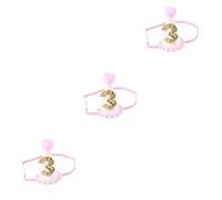 TOYANDONA 3 Pz Cappello Da Festa Numero 3 Cappellino Per Il 3° Compleanno Ragazzo Cappello Del 3° Compleanno Cappello Numero Bambino Che Fa i Primi Passi Palla Di Pelo Cappello Da Bambino