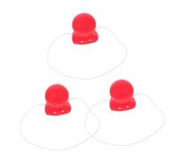 TOYANDONA 3 Pz naso da clown che suona il clacson halloween maschete accessori halloween accessori di halloween accessori per feste naso clown naso rosso puntello del naso del pagliaccio